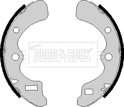 Borg & Beck BBS6169 - Комплект тормозных колодок, барабанные avtokuzovplus.com.ua