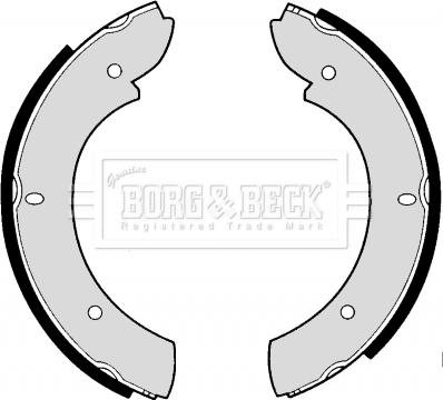 Borg & Beck BBS6180 - Комплект тормозов, ручник, парковка avtokuzovplus.com.ua