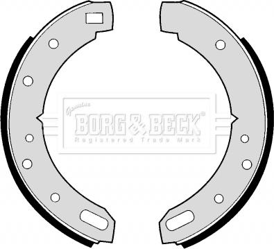 Borg & Beck BBS6184 - Комплект гальм, барабанний механізм autocars.com.ua