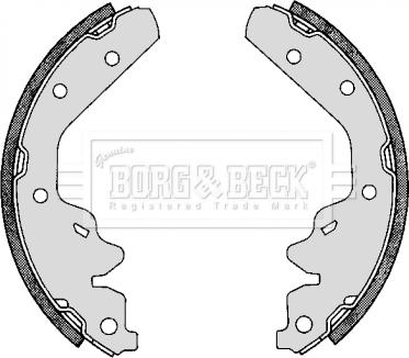 Borg & Beck BBS6188 - Комплект гальм, барабанний механізм autocars.com.ua