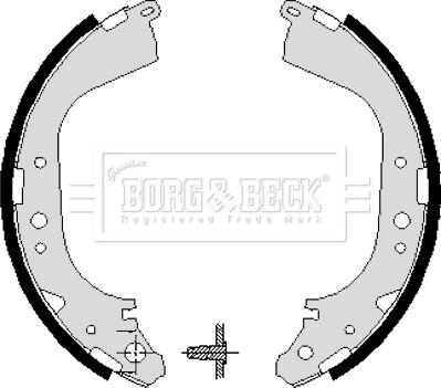 Borg & Beck BBS6193 - Комплект тормозных колодок, барабанные avtokuzovplus.com.ua