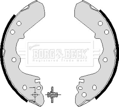 Borg & Beck BBS6196 - Комплект гальм, барабанний механізм autocars.com.ua
