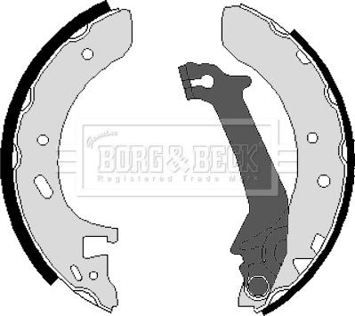 Borg & Beck BBS6216 - Комплект гальм, барабанний механізм autocars.com.ua