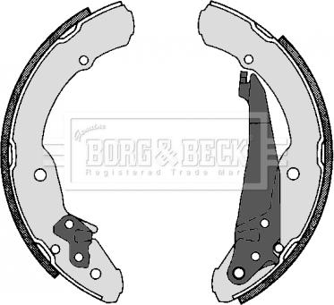 Borg & Beck BBS6230 - Комплект тормозных колодок, барабанные avtokuzovplus.com.ua