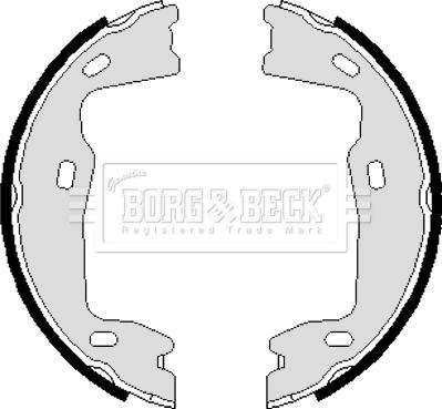 Borg & Beck BBS6238 - Комплект тормозов, ручник, парковка autodnr.net