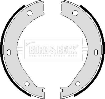 Borg & Beck BBS6239 - Комплект гальм, ручник, парковка autocars.com.ua