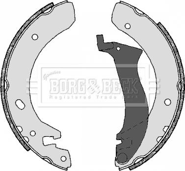 Borg & Beck BBS6245 - Комплект гальм, ручник, парковка autocars.com.ua
