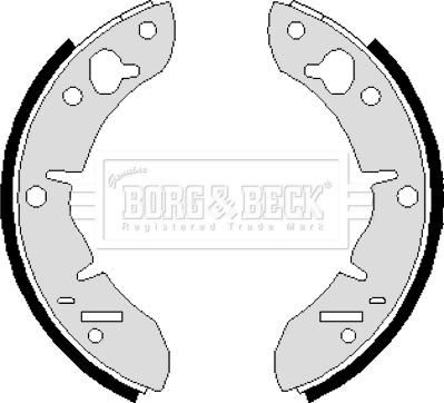 Borg & Beck BBS6247 - Комплект гальм, барабанний механізм autocars.com.ua