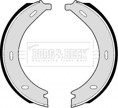 Borg & Beck BBS6257 - Комплект гальм, ручник, парковка autocars.com.ua