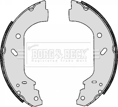 Borg & Beck BBS6265 - Комплект тормозных колодок, барабанные avtokuzovplus.com.ua
