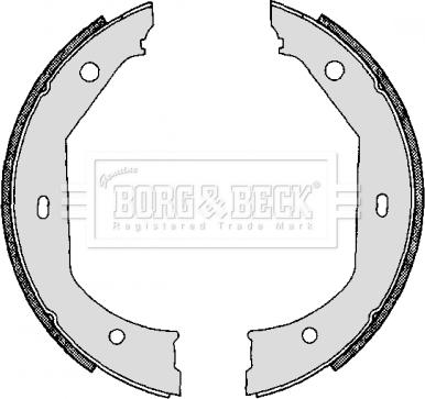 Borg & Beck BBS6267 - Комплект тормозов, ручник, парковка avtokuzovplus.com.ua