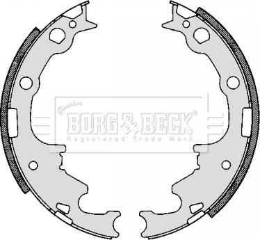 Borg & Beck BBS6269 - Комплект тормозных колодок, барабанные avtokuzovplus.com.ua