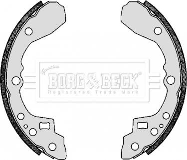 Borg & Beck BBS6274 - Комплект тормозных колодок, барабанные avtokuzovplus.com.ua