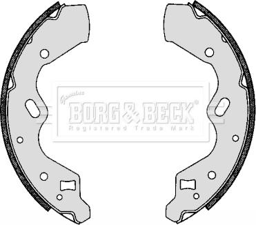 Borg & Beck BBS6276 - Комплект тормозных колодок, барабанные autodnr.net
