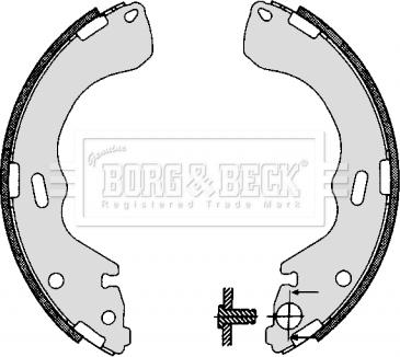 Borg & Beck BBS6278 - Комплект гальм, барабанний механізм autocars.com.ua