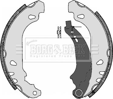 Borg & Beck BBS6283 - Комплект гальм, барабанний механізм autocars.com.ua