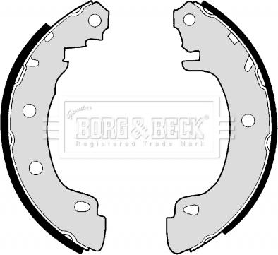 Borg & Beck BBS6288 - Комплект гальм, барабанний механізм autocars.com.ua