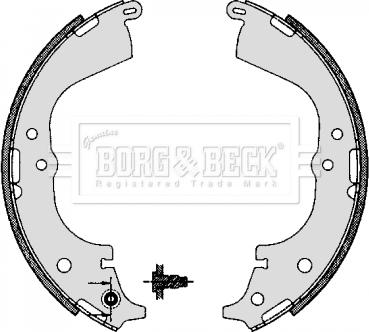 Borg & Beck BBS6291 - Комплект тормозных колодок, барабанные avtokuzovplus.com.ua