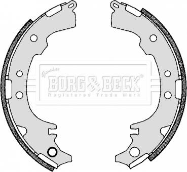 Borg & Beck BBS6295 - Комплект тормозных колодок, барабанные autodnr.net