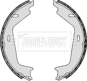 Borg & Beck BBS6296 - Комплект гальм, ручник, парковка autocars.com.ua