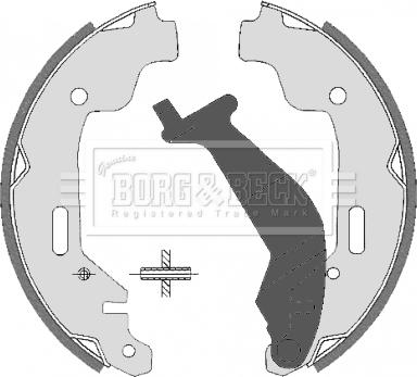 Borg & Beck BBS6326 - Комплект гальм, барабанний механізм autocars.com.ua