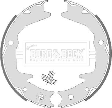 Borg & Beck BBS6329 - Комплект тормозов, ручник, парковка autodnr.net