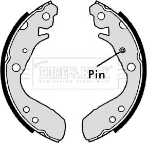 Borg & Beck BBS6353 - Комплект тормозных колодок, барабанные avtokuzovplus.com.ua