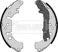 Borg & Beck BBS6368 - Комплект тормозных колодок, барабанные autodnr.net