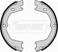 Borg & Beck BBS6389 - Комплект гальм, ручник, парковка autocars.com.ua