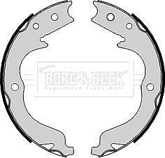 Borg & Beck BBS6398 - Комплект тормозов, ручник, парковка avtokuzovplus.com.ua