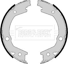 Borg & Beck BBS6406 - Комплект гальм, ручник, парковка autocars.com.ua