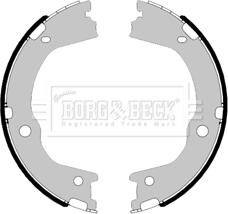 Borg & Beck BBS6466 - Комплект тормозов, ручник, парковка autodnr.net