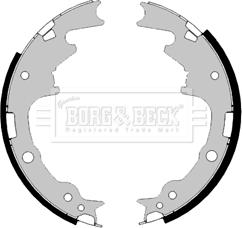 Borg & Beck BBS6472 - Комплект тормозных колодок, барабанные avtokuzovplus.com.ua