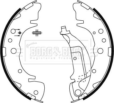 Borg & Beck BBS6483 - Комплект тормозов, ручник, парковка autodnr.net