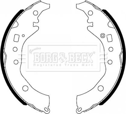 Borg & Beck BBS6493 - Комплект гальм, барабанний механізм autocars.com.ua