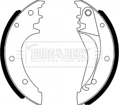 Borg & Beck BBS6494 - Комплект гальм, ручник, парковка autocars.com.ua