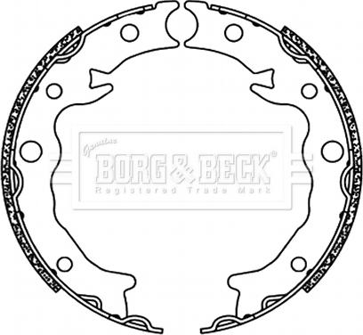 Borg & Beck BBS6498 - Комплект тормозов, ручник, парковка avtokuzovplus.com.ua