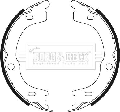 Borg & Beck BBS6499 - Комплект гальм, ручник, парковка autocars.com.ua