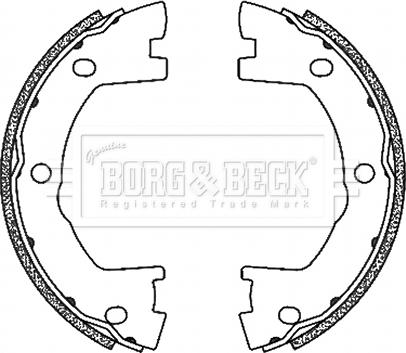 Borg & Beck BBS6503 - Комплект гальм, ручник, парковка autocars.com.ua