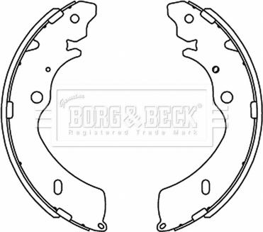 Borg & Beck BBS6505 - Комплект гальм, барабанний механізм autocars.com.ua