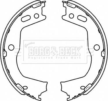 Borg & Beck BBS6513 - Комплект тормозов, ручник, парковка avtokuzovplus.com.ua