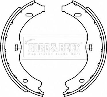 Borg & Beck BBS6519 - Комплект гальм, ручник, парковка autocars.com.ua