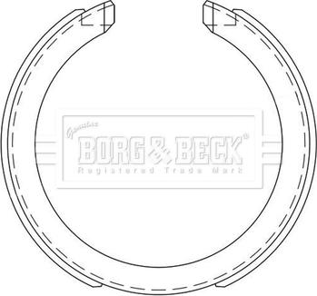 Borg & Beck BBS6525 - Комплект тормозов, ручник, парковка avtokuzovplus.com.ua