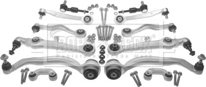 Borg & Beck BCA7118K - Ремкомплект, поперечний важіль підвіски autocars.com.ua