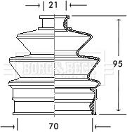 Borg & Beck BCB2010 - Пыльник, приводной вал autodnr.net