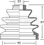 Borg & Beck BCB2063 - Пыльник, приводной вал avtokuzovplus.com.ua