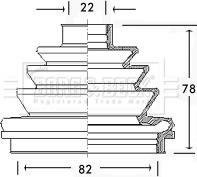 Borg & Beck BCB2190 - Пильник, приводний вал autocars.com.ua