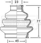 Borg & Beck BCB2309 - Пыльник, приводной вал avtokuzovplus.com.ua