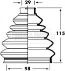 Borg & Beck BCB2354R - Пыльник, приводной вал avtokuzovplus.com.ua