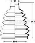 Borg & Beck BCB2362 - Пыльник, приводной вал autodnr.net